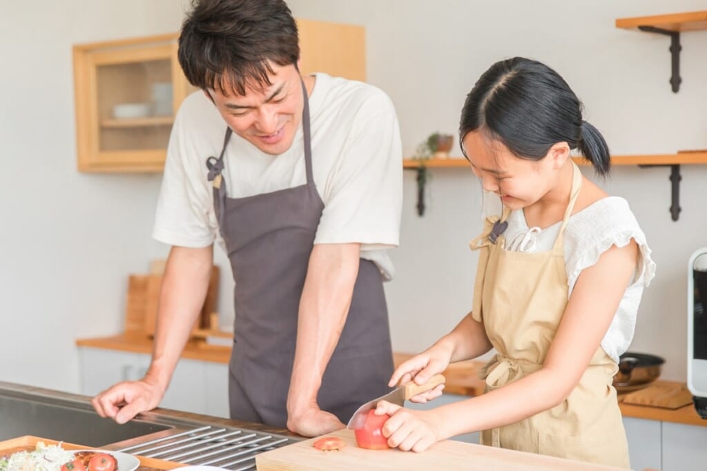 家庭のキッチンのシェフ