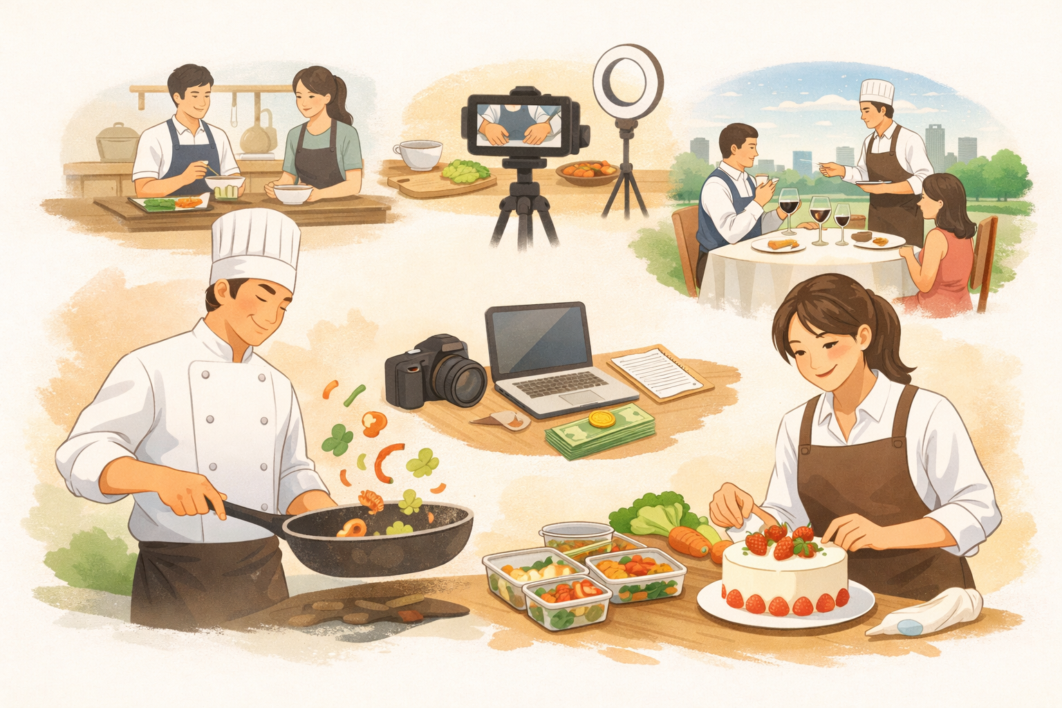 料理人・調理師の副業おすすめ8選!スキルを活かして収入と経験を広げる方法